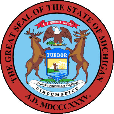 Michigan State Seal w/ State Motto