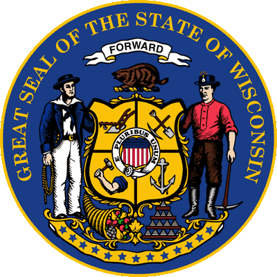Wisconsin State Seal, symbol used by the state to authenticate certain documents.
