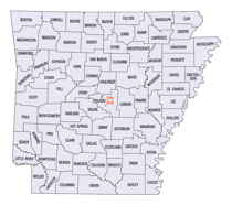 Arkansas County map