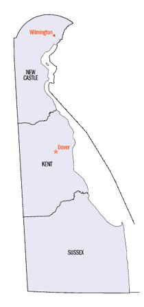 Delaware County map