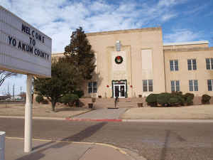 Yoakum County, Texas Courthouse