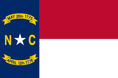Red and Blue: North Carolina State Flag