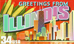 Illinois Famous People: Greeting from Illinois