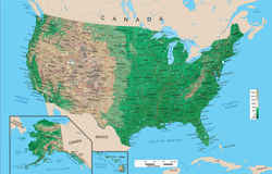 US Map: US Almanac: Fast facts and information about the state capital, nickname, motto, population, land and water area, highest and lowest points, and more