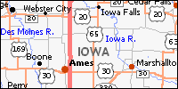Iowa State Guide: 50States: StateSymbols: State Map