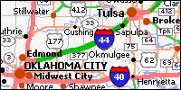 Oklahoma State Guide: 50States: StateSymbols: State Map