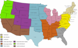 Regions of the United States are Geographic Areas