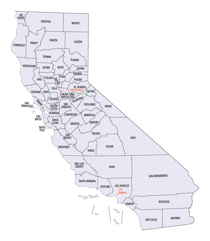 California County map