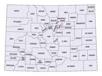 Colorado County map