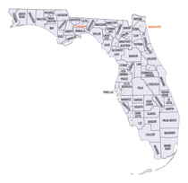 Florida County map