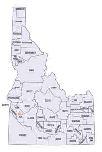 Idaho County map