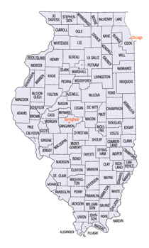 Illinois County map