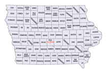 Iowa County map