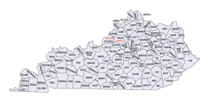 Kentucky County map