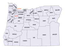 Oregon County map