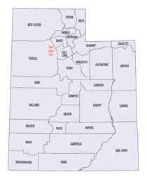 Utah County map