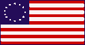 Flag: US - Betsy Ross reports that she sewed the first American flag