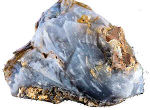 Nebraska State Gemstone: Blue Agate (Blue chalcedony)