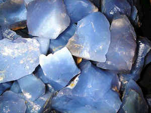 Nebraska State Gemstone: Blue Agate (Blue chalcedony)