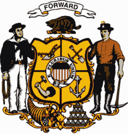 The coat of arms of the state of Wisconsin