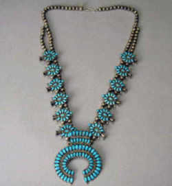 New Mexico State Necklace? Native American Squash Blossom Necklace