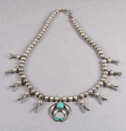 New Mexico State Necklace? Native American Squash Blossom Necklace
